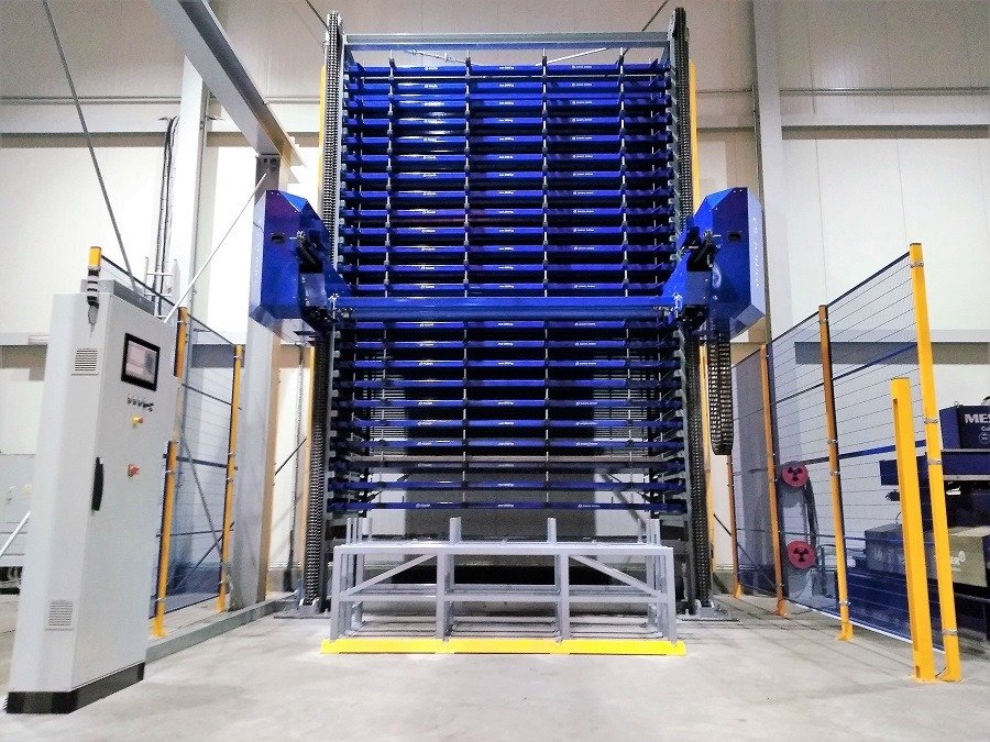 ES Tower Automatic sheet metal storage system Products \ Automatic storage systems Europa